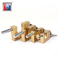 Door anti-theft safe anti hammer sliding bolt rectangle padlock Iron block padlocks rectangular pin sliding bolt padlock